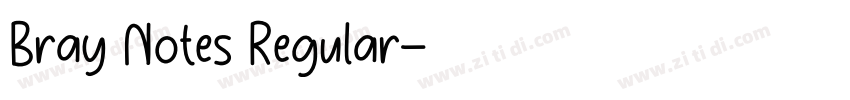 Bray Notes Regular字体转换 Bray Notes Regular字体转换